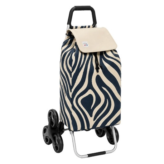 poussette 6 roues carlux imprimã© zã¨bre - 55 l - sidebag sn