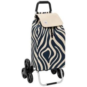 poussette 6 roues carlux imprimã© zã¨bre - 55 l - sidebag sn