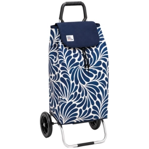 poussette 2 roues carlux imprimã© gouttes d'eau - 55 l - sidebag sn