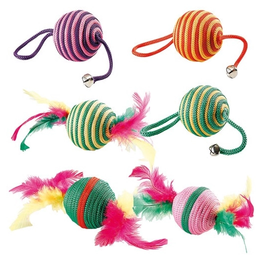 balle corde pa 6110 coloris assortis - ferplast france