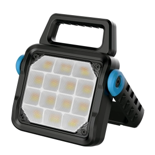 projecteur led professionnel de travail fp-40 rechargeable, 4cct, 60 w, 6500 lm, 8000 mah, 224 x 53 x 245 mm