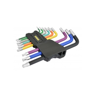 cles torx en etui caractéristiques 9 clés : t10 - t15 - t20 - t25 - t27 - t30 - t40 - t45 - t50