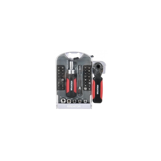 tournevis porte-embouts a cliquet + cliquet caractéristiques coffret de 40 pièces