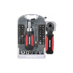 tournevis porte-embouts a cliquet + cliquet caractéristiques coffret de 40 pièces