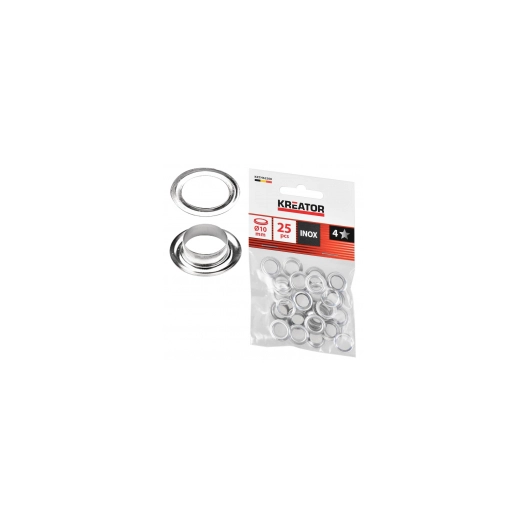 oeillets inox 10mm désignation 25 'illets ø10 mmdiamètre perçage epaisseur à sertir