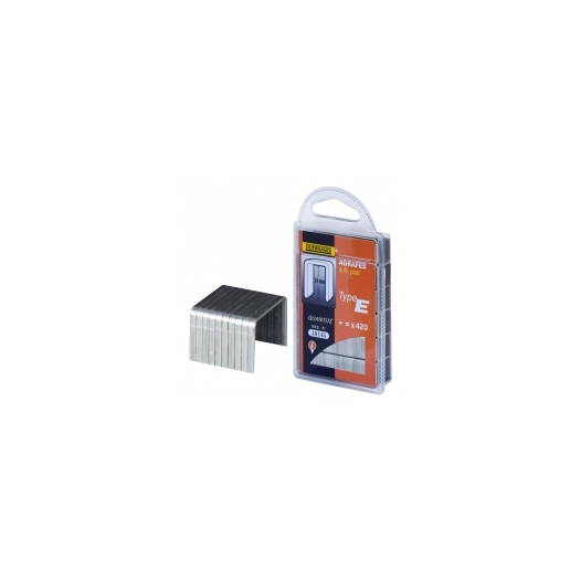 Agrafes OUTIFRANCE Type E 6mm Fixation polyvalente précise - OUTIFRANCE