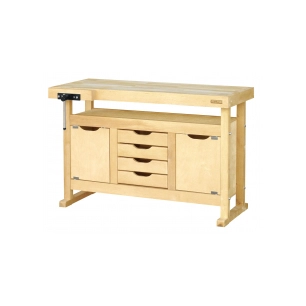 Établi Bois 1,20m Robuste, compact, avec caisson - OUTIFRANCE
