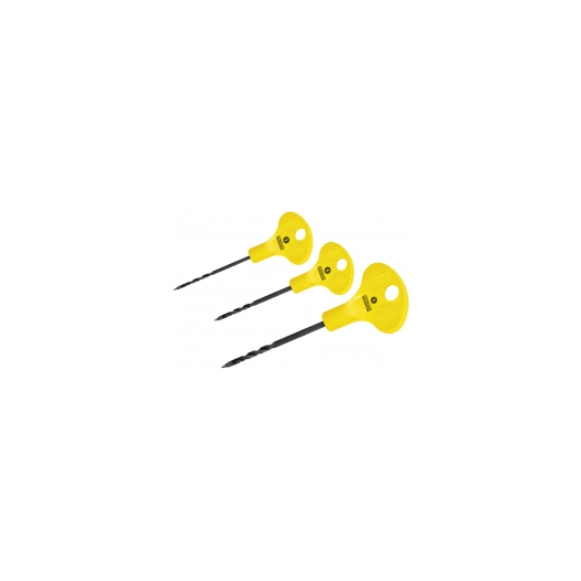 Vrilles Forgées Jeu de 3 vrilles robustes pour le perçage manuel - OUTIFRANCE