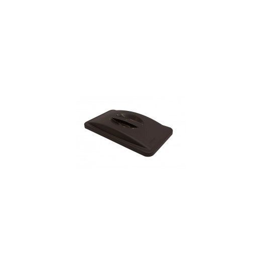 Couvercle Slim Jim Noir Durabilité et hygiène pour collecteurs Slim Jim - RUBBERMAID