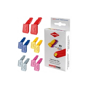 clips knipextend - code couleur réf. 00.61.10cv01caractéristiques jeu de 5 paires de clips couleurdimensions poids 