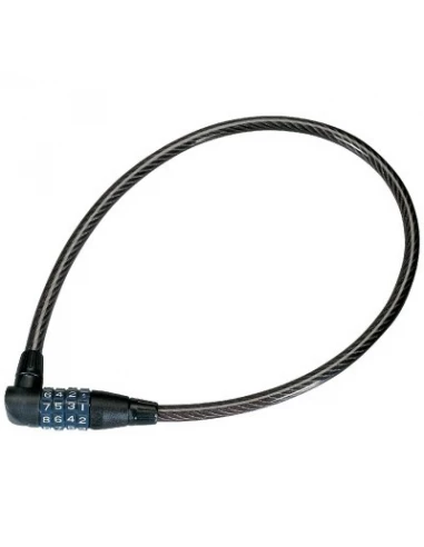 Cable antivol rigide a combinaison fixe 0,55 x 6