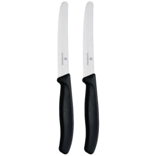 couteau tomate/table 11 cm noir 'x2' - beligne et fils sas