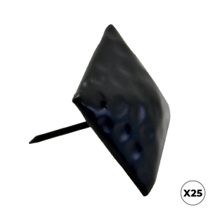 clou pyramidal cl03, acier, noir, 30 x 30 mm, 25 unités, boîte