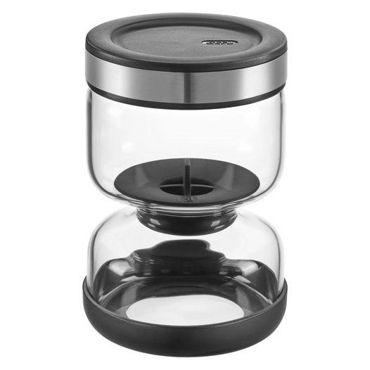 bocal egouttoir lavina 750ml verre inox - gefu