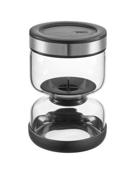 bocal egouttoir lavina 750ml verre inox - gefu