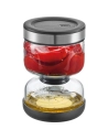 bocal egouttoir lavina 750ml verre inox - gefu