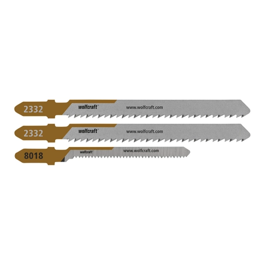 lames de scie sauteuse, hcs/hss, emmanchement en t, coupe ultra propre et courbe fine, 20 mm, blister 3 unités