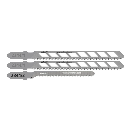 lames de scie sauteuse, hcs, emmanchement en t, coupe rapide et courbe fine, 20 mm, blister 3 unités