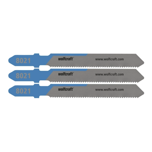 lames de scie sauteuse, hss, emmanchement en t, coupe fine, 3 mm, blister 3 unités