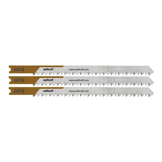 lames de scie sauteuse, hcs, emmanchement en u, coupe fine, 65 mm, blister 3 unités