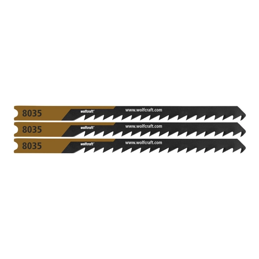 lames de scie sauteuse, hcs, emmanchement en u, coupe courbe fine, 50 mm, blister 3 unités