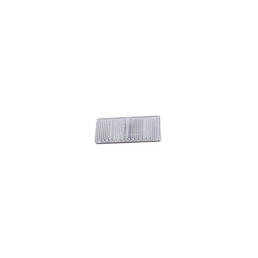 catadioptre blanc rectangulaire. avec feuille adhésive. -pl