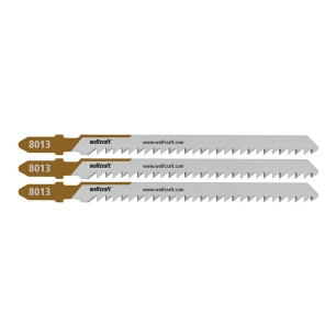 lames de scie sauteuse, hcs, emmanchement en t, coupe fine, 65 mm, blister 3 unités