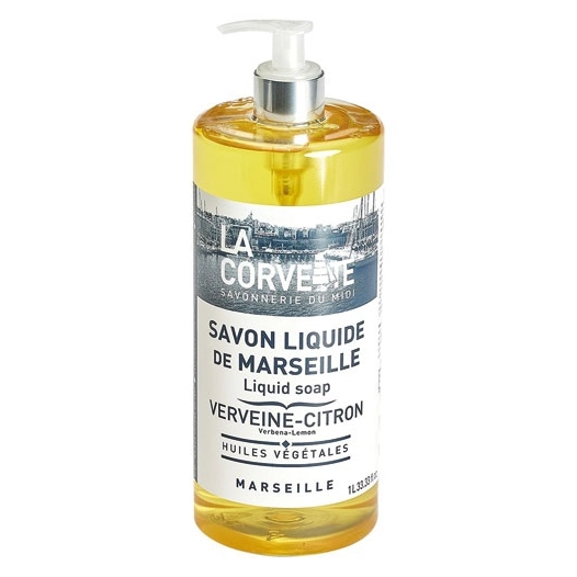 savon liquide de marseille verveine citron 1l - compagnie du midi
