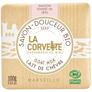 savon douceur bio lait de chevre 100g - compagnie du midi