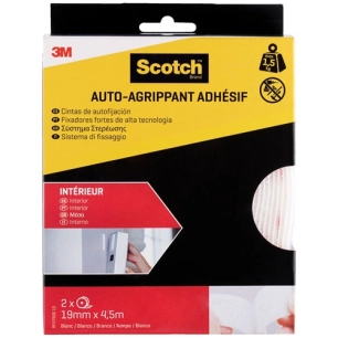 rouleau agrippant adhã©sif blanc intã©rieur 4.5mx19mm lot de 2 - 3m bricolage et batiment