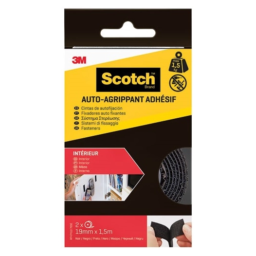 rouleau agrippant adhã©sif noir intã©rieur 1.5mx19mm lot de 2 - 3m bricolage et batiment