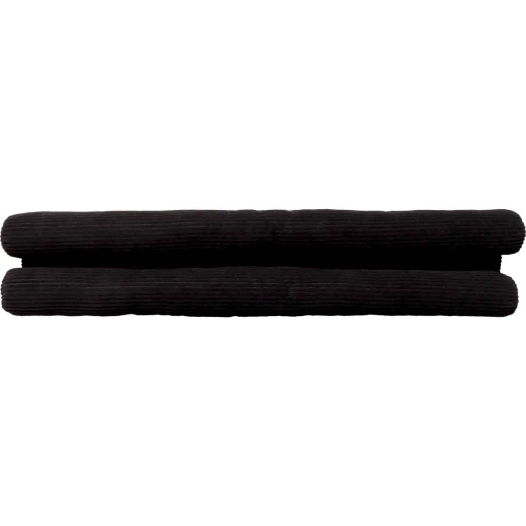 boudin de porte double velours cotele extra-large noir luance 80cm - luance