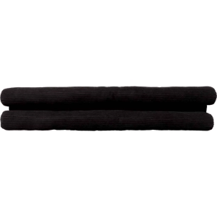 boudin de porte double velours cotele extra-large noir luance 80cm - luance