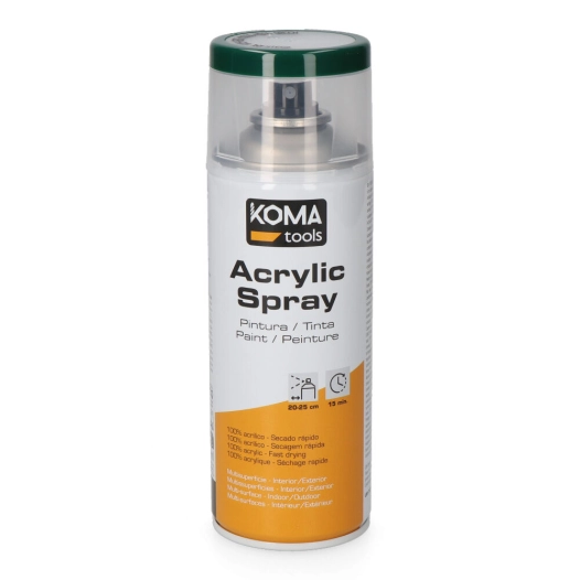 peinture acrylique en aérosol ral 6005 vert mousse, finition brillant, 300 ml