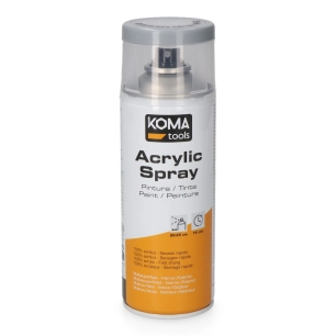 peinture acrylique en aérosol ral 7001 gris argenté, finition brillant, 300 ml