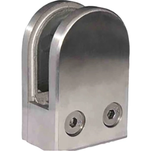 bte 4 pince verre arrondied42,4mm inox 304