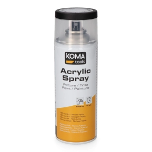 peinture acrylique en aérosol ral 9005 noir, finition mate, 300 ml
