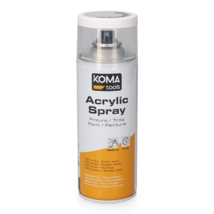 peinture acrylique en spray ral 9010 blanc fini mat, 300 ml