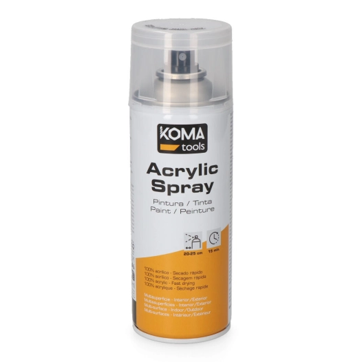 vernis acrylique en aérosol transparent finition brillante, 300 ml