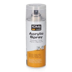 vernis acrylique en aérosol transparent finition brillante, 300 ml