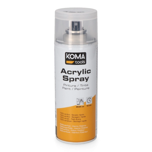 vernis acrylique en aérosol transparent finition mate, 300 ml