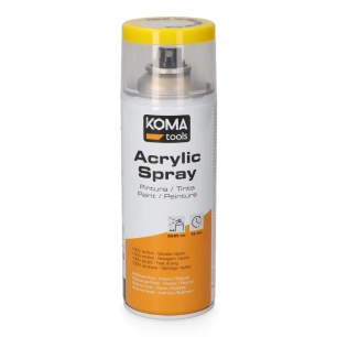 peinture acrylique en aérosol ral 1021 jaune cadmium, finition brillant, 300 ml