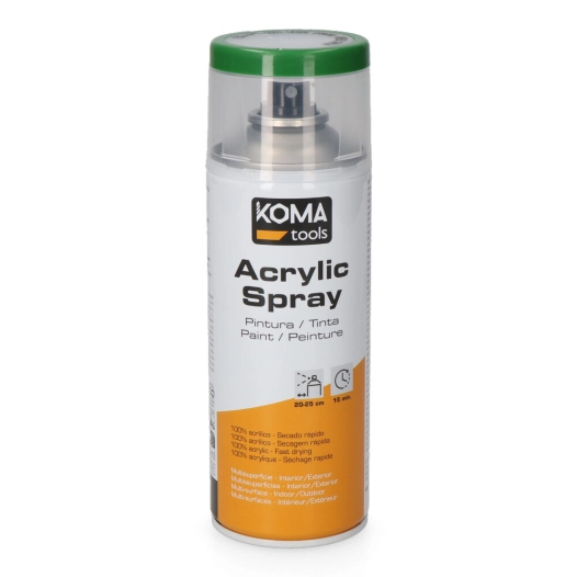 peinture acrylique en aérosol ral 6001 vert émeraude, finition brillant, 300 ml