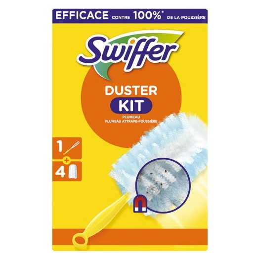 swiffer duster kit plumeau + 4 recharges - diapar distribution alimentaire parisienne