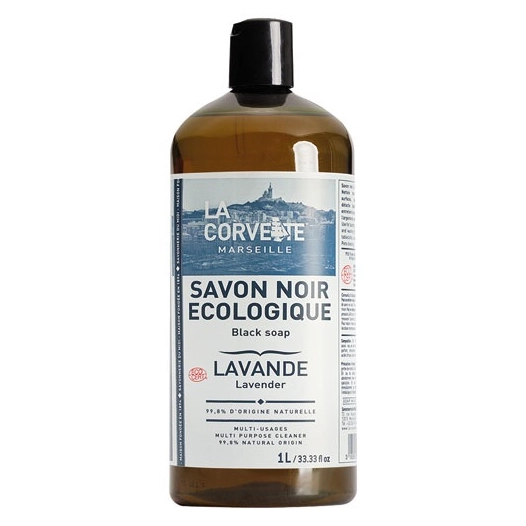 savon noir liquide lavande 1l - compagnie du midi
