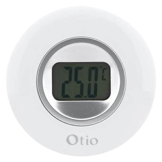 thermometre digital intã©rieur 77mm blanc - hbf
