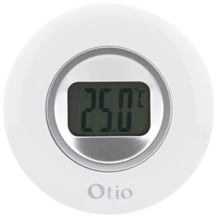 thermometre digital intã©rieur 77mm blanc - hbf