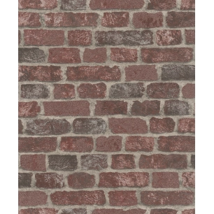 58408 - intissé effet mur briques bordeaux 58408 - intissé effet mur briques bordeaux - decorama