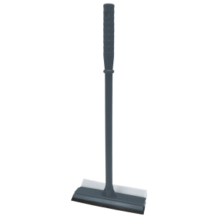 raclette a vitres avec eponge - manche 50cm - gris/curry - tendance