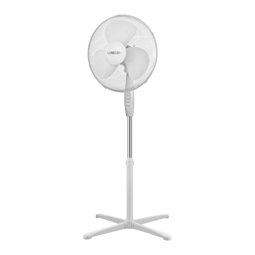 ventilateur sur pied 38 w, blanc, ø40 cm, ø62 x 98 - 122 cm